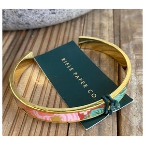 Rifle Paper Co. • Skinny Cuff Bracelet • “Garden Party Red”